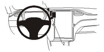 BRODIT - 854921 - ProClip Tesla Model S 13 Brodit ProClip