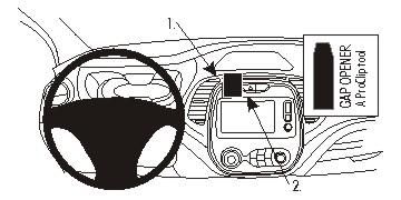 BRODIT - 854941 - ProClip Pour Renault Captur 14-17 Support central