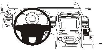 BRODIT - 854986 - ProClip ProClip 854986, Téléphone portable/Smartphone, Ordinateur de poche, Support passif, Voiture, Noir