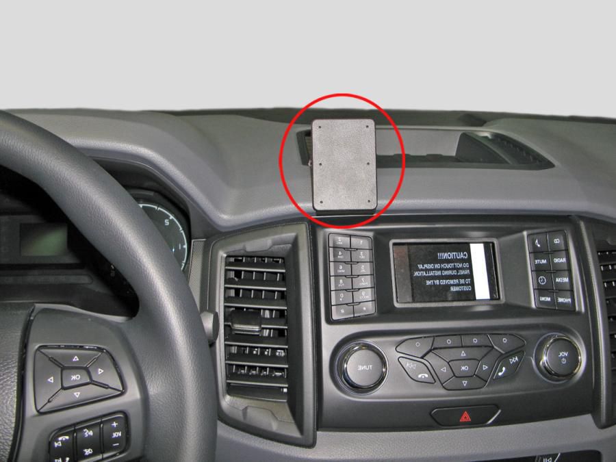 BRODIT - 855184 - ProClip 855184, Ordinateur portable, Téléphone portable/Smartphone, Navigateur, Support passif, Voiture, Noir