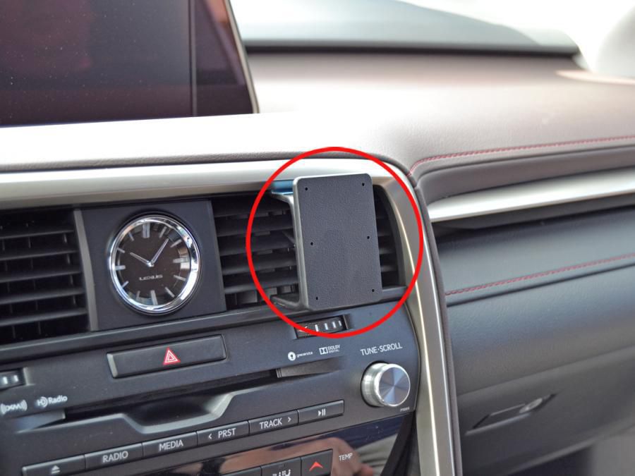 BRODIT - 855202 - ProClip 855202, Ordinateur portable, Téléphone portable/Smartphone, Navigateur, Support passif, Voiture, Noir