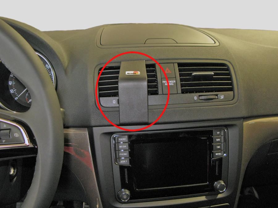 BRODIT - 855216 - ProClip 855216, Ordinateur portable, Téléphone portable/Smartphone, Navigateur, Support passif, Voiture, Noir