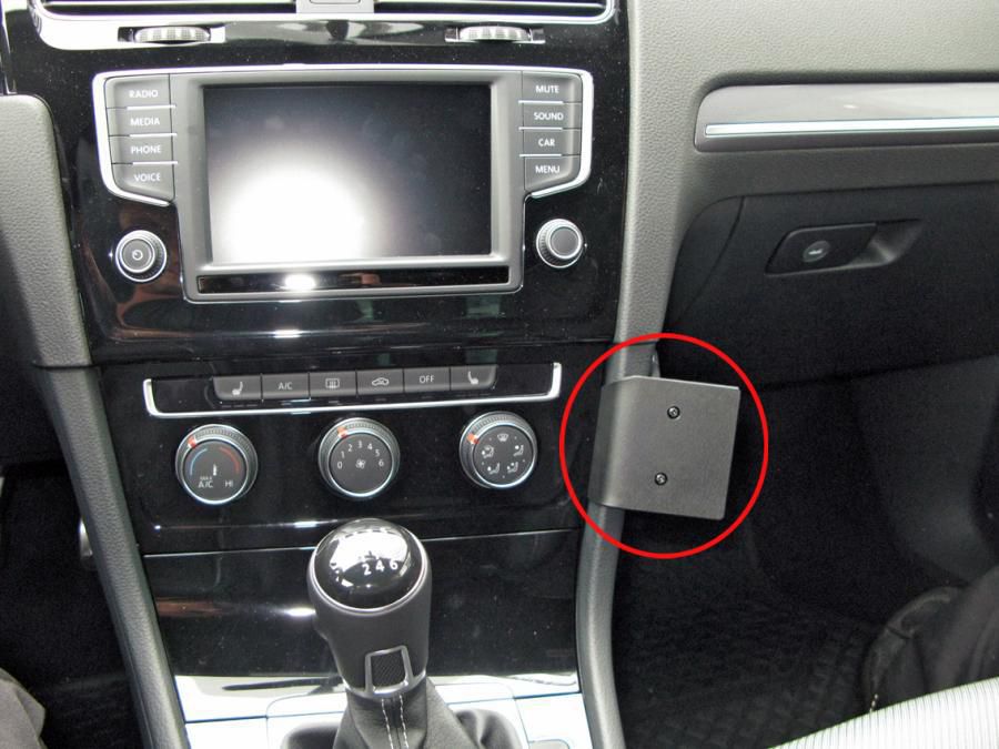 BRODIT - 855238 - ProClip, Volkswagen Golf ProClip, Téléphone portable/smartphone, Support passif, Voiture, Noir