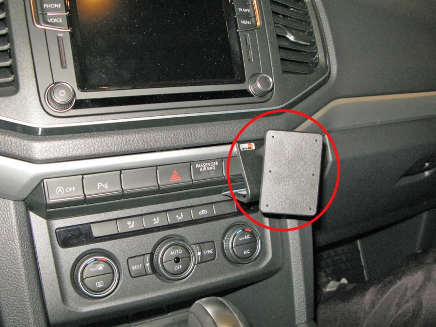 BRODIT - 855259 - ProClip 855259, Ordinateur portable, Téléphone portable/Smartphone, Navigateur, Support passif, Voiture, Noir