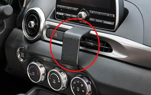 BRODIT - 855268 - ProClip 855268, Ordinateur portable, Téléphone portable/Smartphone, Navigateur, Support passif, Voiture, Noir