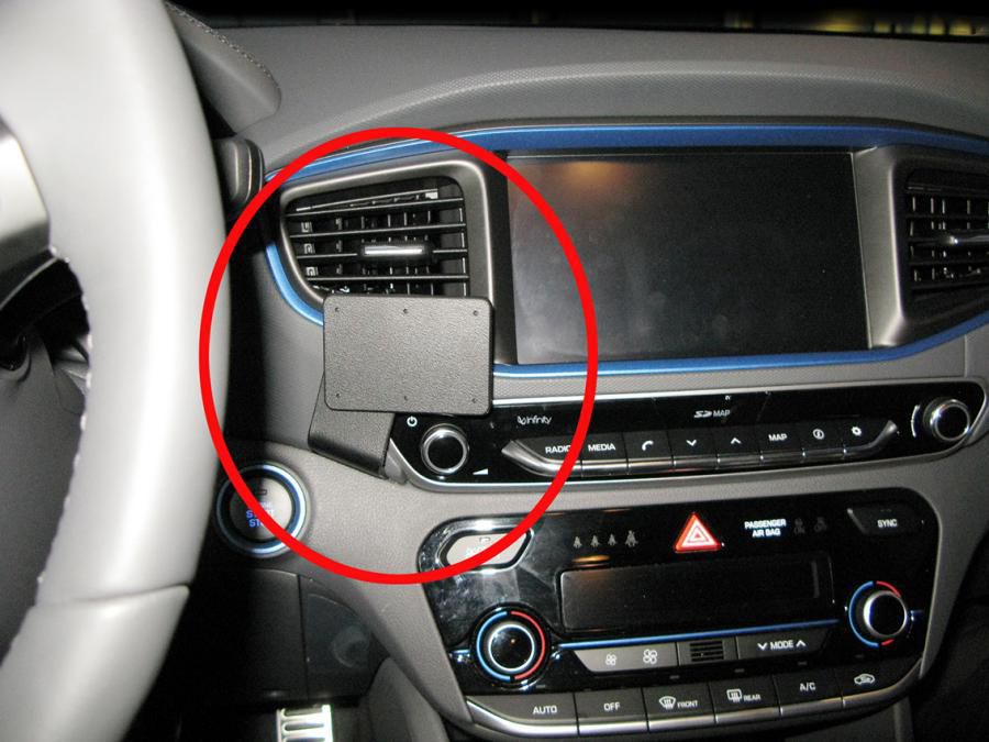 BRODIT - 855285 - ProClip 855285, Ordinateur portable, Support passif, Voiture, Noir