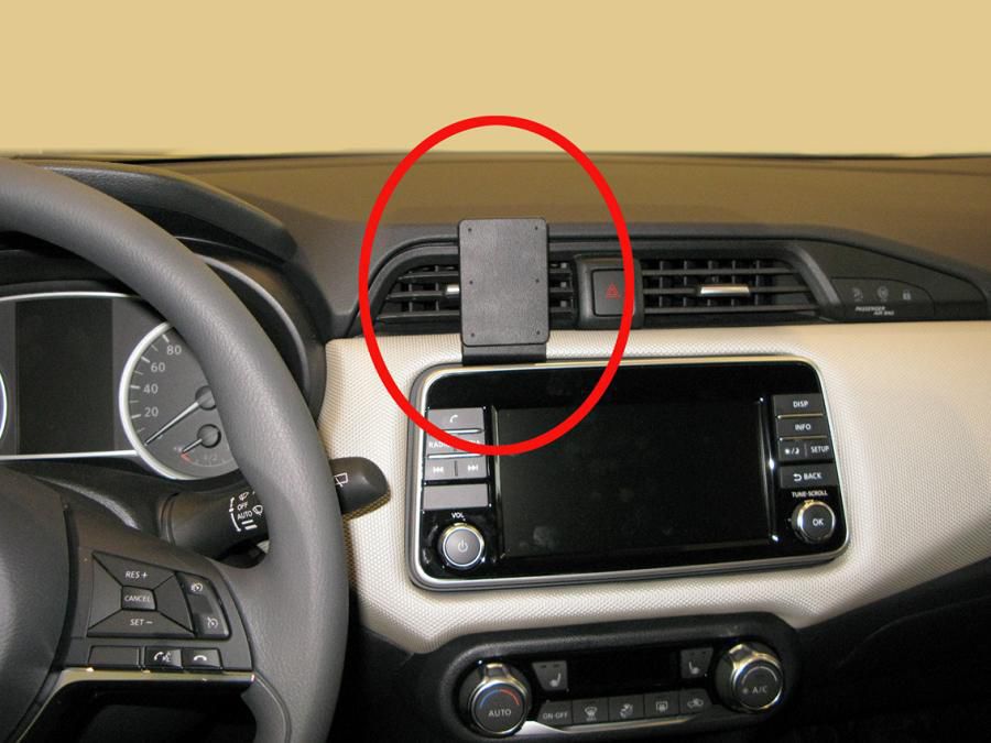 BRODIT - 855309 - ProClip 855309, Ordinateur portable, Téléphone portable/Smartphone, Navigateur, Support passif, Voiture, Noir