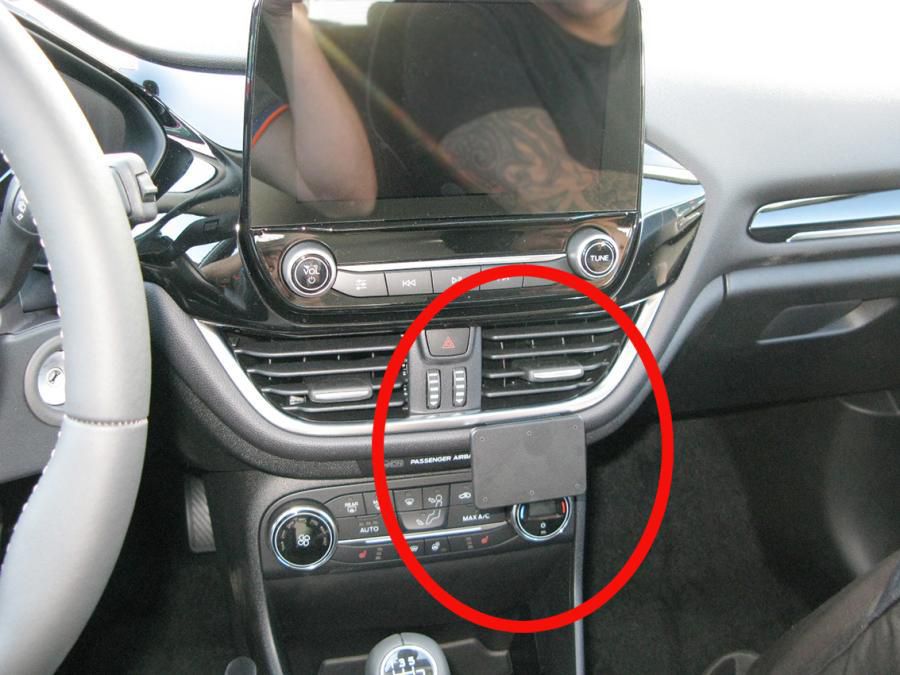 BRODIT - 855327 - ProClip 855327, Ordinateur portable, Téléphone portable/Smartphone, Navigateur, Support passif, Voiture, Noir