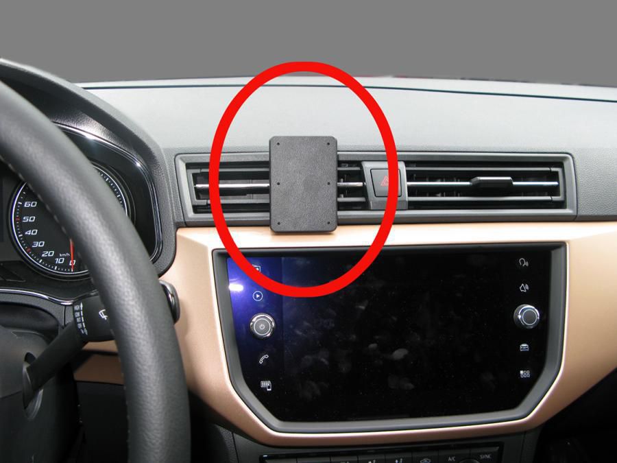 BRODIT - 855341 - ProClip 855341, Ordinateur portable, Téléphone portable/Smartphone, Navigateur, Support passif, Voiture, Noir