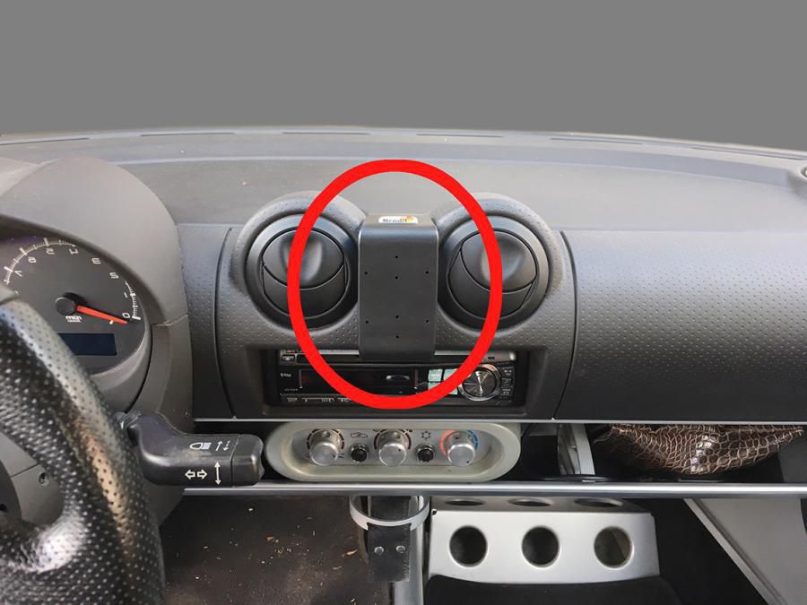 BRODIT - 855407 - ProClip 855407, Téléphone portable/Smartphone, Support passif, Voiture, Noir