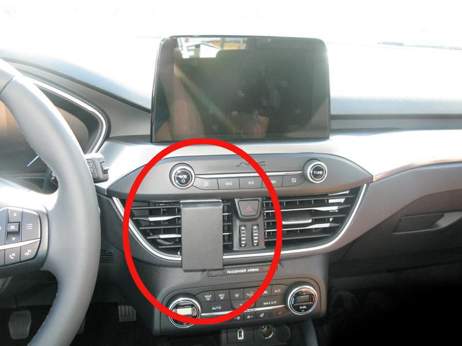 BRODIT - 855449 - ProClip 855449, Ordinateur portable, Téléphone portable/Smartphone, Navigateur, Support passif, Voiture, Noir