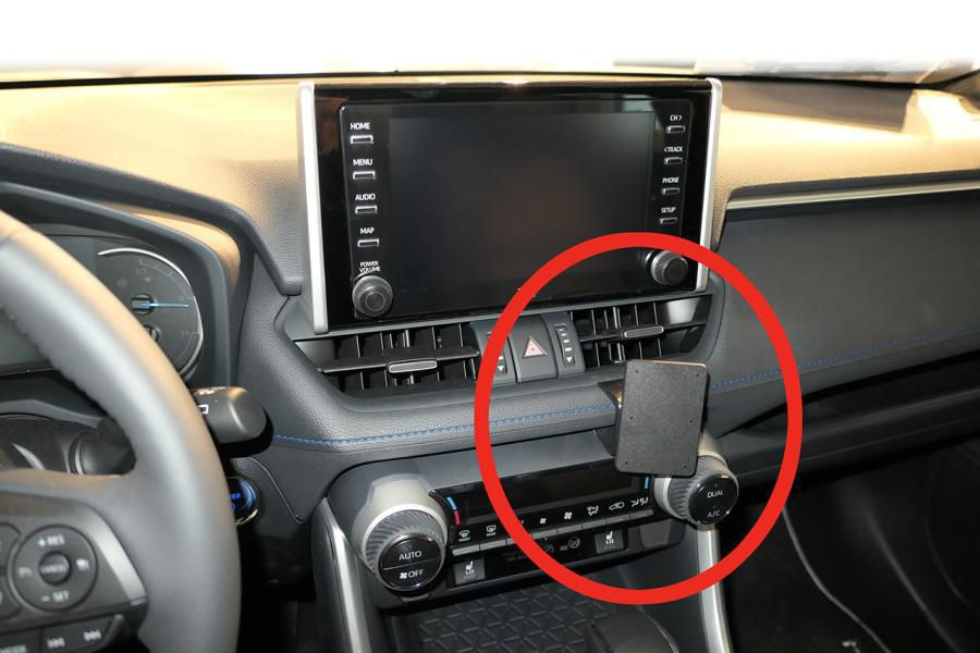 BRODIT - 855489 - ProClip 855489, Ordinateur portable, Téléphone portable/Smartphone, Navigateur, Support passif, Voiture, Noir
