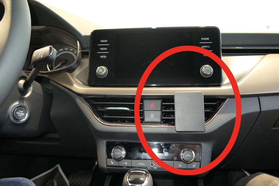 BRODIT - 855519 - ProClip 855519, Téléphone portable/Smartphone, Support passif, Voiture, Noir