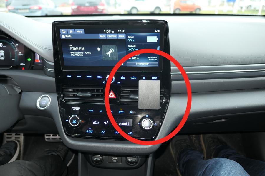 BRODIT - 855593 - ProClip 855593, Téléphone portable/Smartphone, Support passif, Voiture, Noir