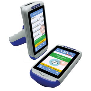 DATALOGIC PSC - 911350042 - Joya Touch Plus Kit, 2D, bluetooth (BLE), WiFi, NFC, pistolet, en kit (USB), bleu, gris, WEC 7