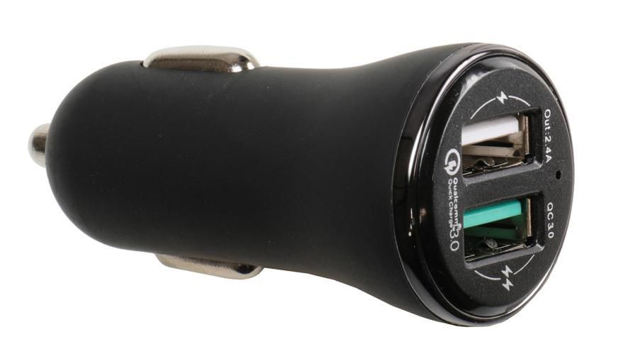 BRODIT - 945010 - Adaptateur allume cigare dual USB