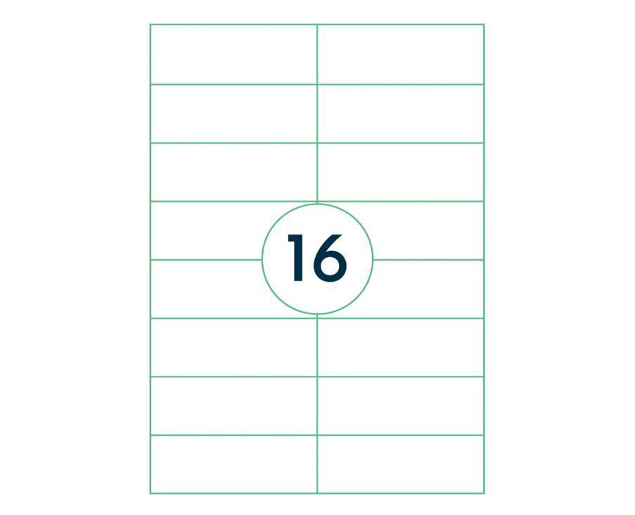 Capture - A4LABEL-105X37 - Capture A4 étiquette 105x37 mm. 16 labels  per sheet, 100 sheets per box