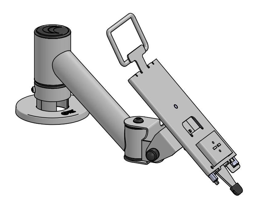 ERGONOMIC SOLUTIONS - ACA305-02 - Poteau PAYlift 120mm à bras angulaire (SP2)- Noir