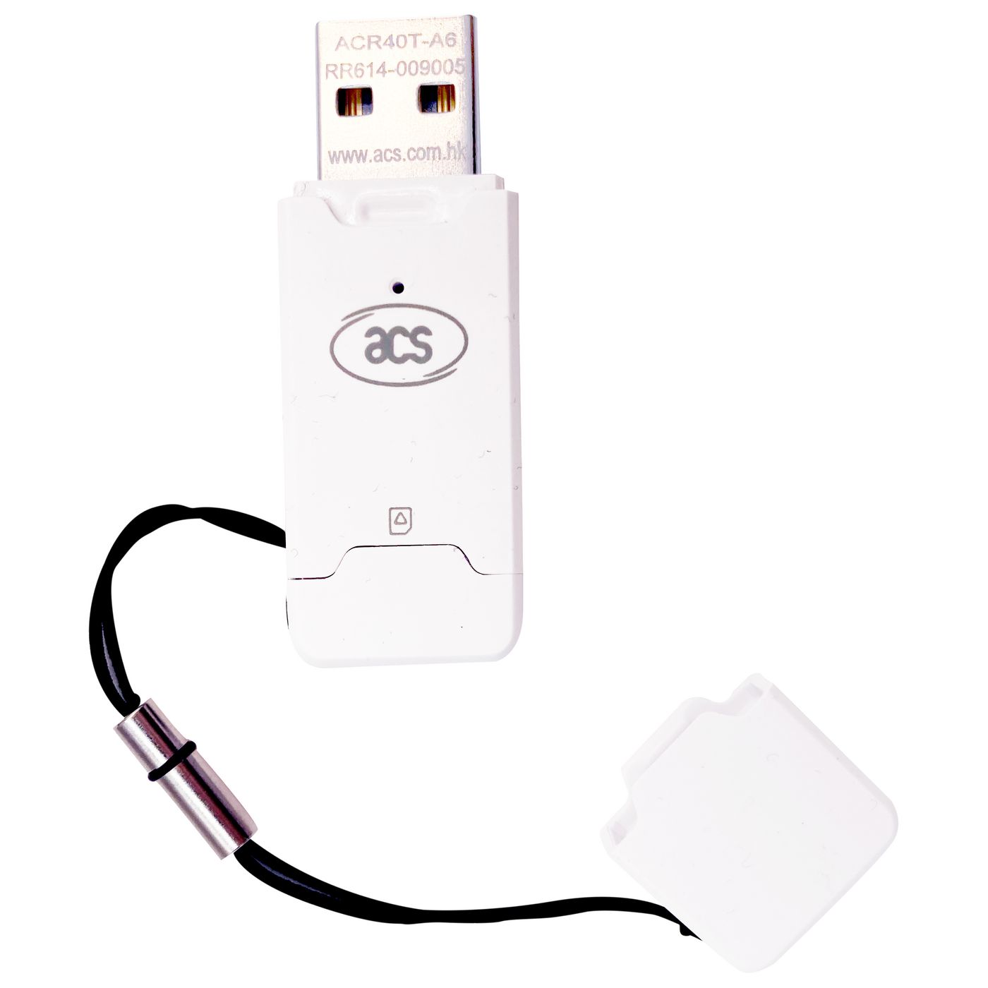 ACS - ACR40T-A6 - ACR40T Type-A USB SIM-Sized Smart Card Reader (bouton intégré et cordon inclus)