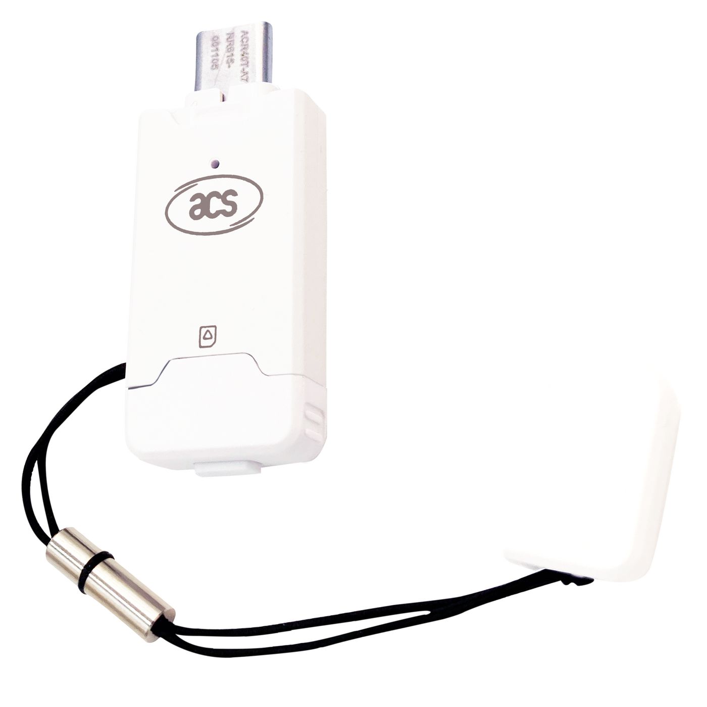 ACS - ACR40T-A7 - ACR40T Type-C USB SIM-Sized Smart Card Reader (bouton intégré et boucle incluse)