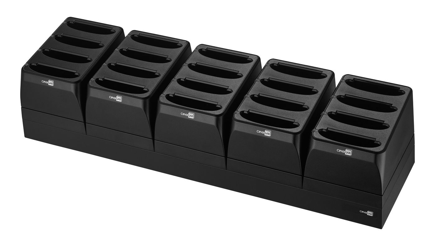 CIPHERLAB - ARK25MSCNNE01 - CipherLab (MSC-RK25/RK26) MULTIPLE SLOT  CHARGER FOR BATTERY FOR  RK25/RK26 EU ADAPTER