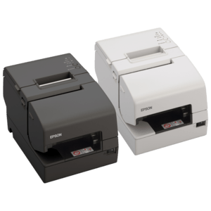 EPSON POS - C31CG62213P1 - Epson TM-H6000V, MICR, massicot, USB, USB Host, RS232, Ethernet, OPOS, ePOS, blanc