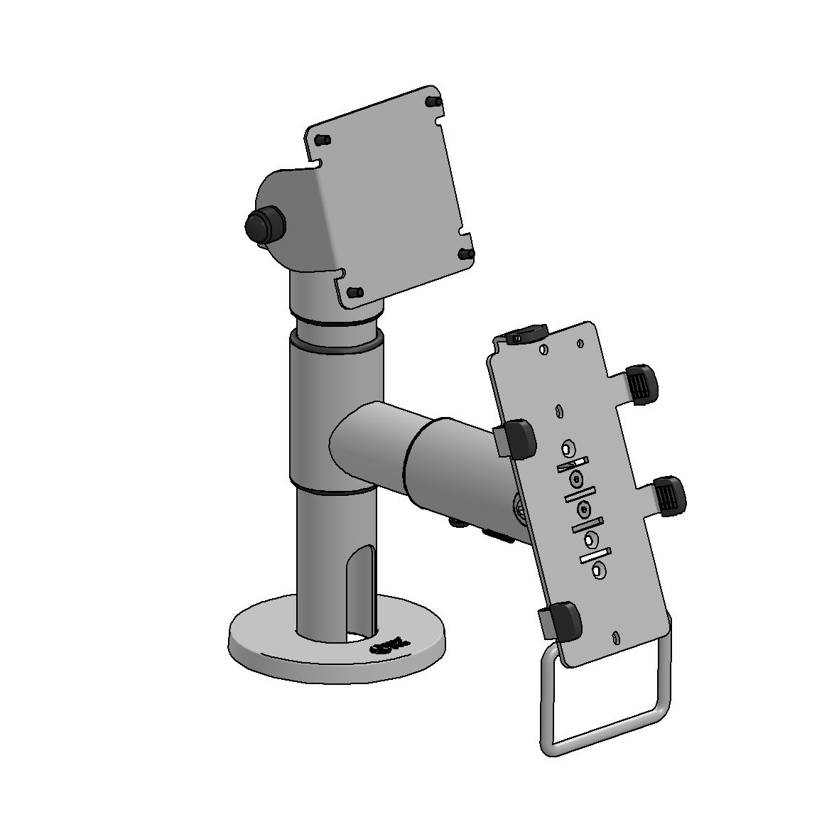 ERGONOMIC SOLUTIONS - CASHIT005-02 - Pôle VESA 75 Écran CandP sur bras