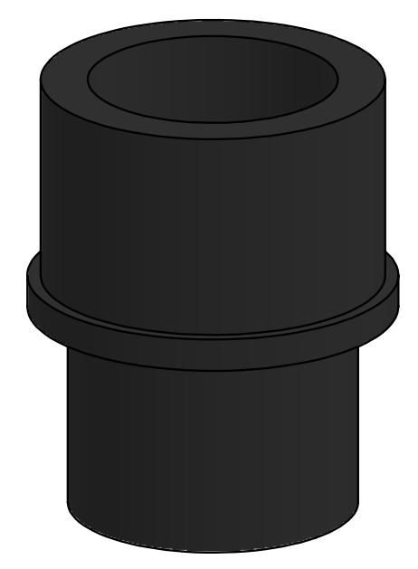 ERGONOMIC SOLUTIONS - CHE060-02 - Manchon de raccordement pour 2 pôles, SP2 à SP1 -NOIR- , MOQ 25