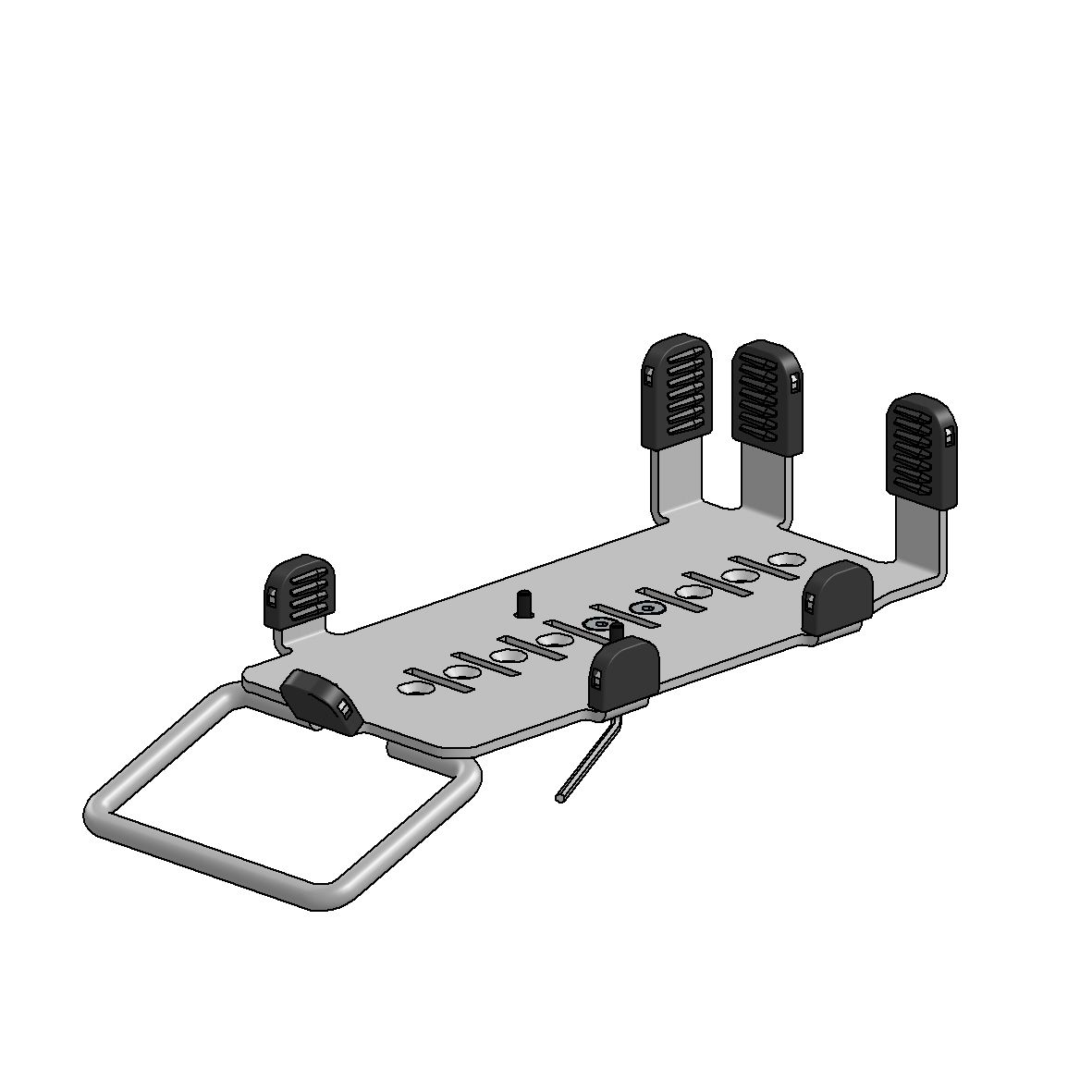 ERGONOMIC SOLUTIONS - CHE065-02 - Verifone P400 avec vis de fixation -Noir- MOQ 50