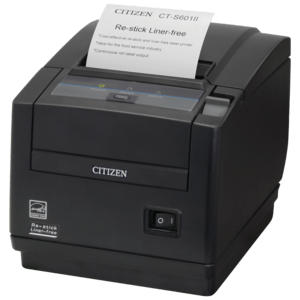 CITIZEN - CTS601IIS3NEBXRX - Citizen CT-S601IIR, 8 pts/mm (203 ppp), massicot, linerless, noir