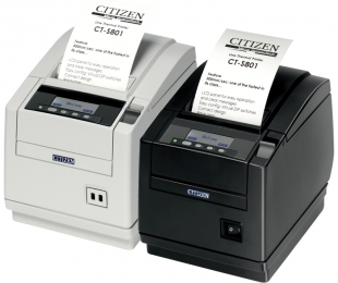 CITIZEN - CTS801SNNEWHE - Citizen CT-S801, Ethernet, 8 pts/mm (203 dpi), massicot, écran, blanc