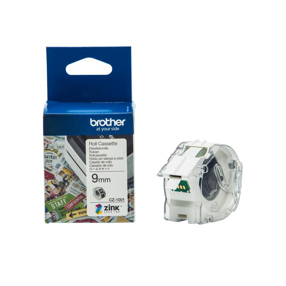 BROTHER - CZ1001 - Rouleaux d'étiquettes en tissu longueur etiquettes 5m largeur etiquettes 9mm f. Vc-500w