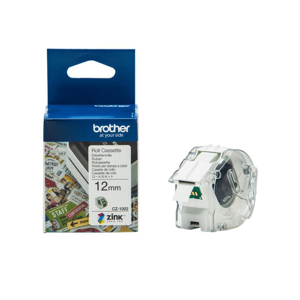BROTHER - CZ1002 - Rouleaux d'étiquettes en tissu longueur etiquettes 5m largeur etiquettes 12mm f. Vc-500w