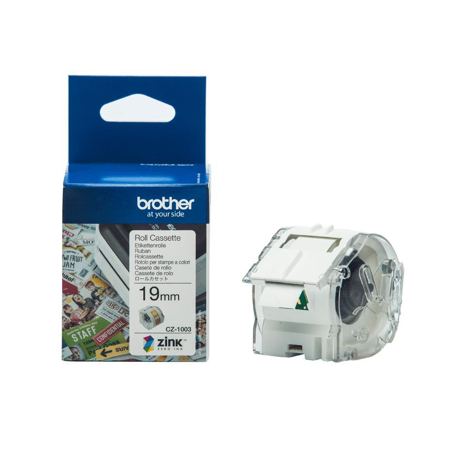 BROTHER - CZ1003 - Rouleaux d'étiquettes en tissu longueur etiquettes 5m largeur etiquettes 19mm f. Vc-500w