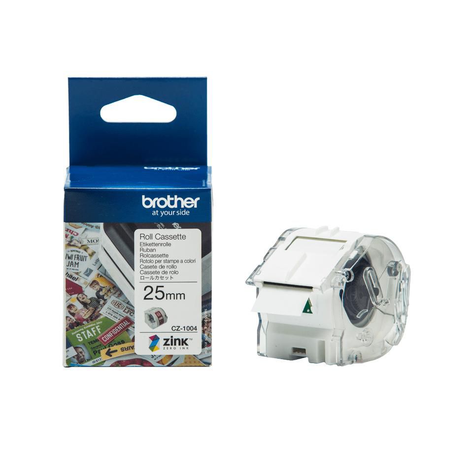 BROTHER - CZ1004 - Rouleaux d'étiquettes en tissu longueur etiquettes 5m largeur etiquettes 25mm f. Vc-500w