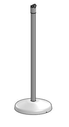 ERGONOMIC SOLUTIONS - DTFF201-02 - Floorstand avec DuraTilt, BLK