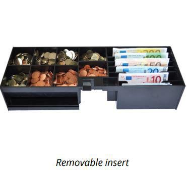 APG CASH DRAWER - ECD460B-INS-LID - ECD460 Couvercle Flip Lid Insert 7 Note 8 Coin avec Lockabl
