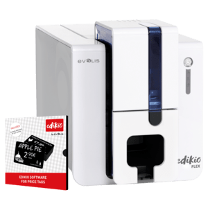 EVOLIS - EF1H0000XS-BS002 - Evolis Edikio Flex - Price Tag Solution, 1 face, 12 pts/mm (300 dpi), USB, Ethernet, en kit (USB)