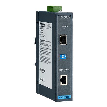 ADVANTECH DLOG - EKI-2741LXI-BE - Convertisseurs de média Giga Ethernet à 1000Base-LX Convertisseur de fibre W/T