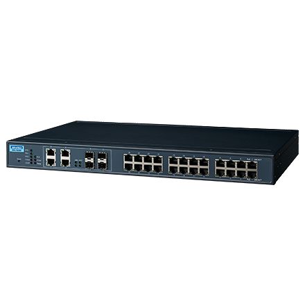 ADVANTECH DLOG - EKI-7428G-4CPI-AE - Combo 24GE PoE et 4G