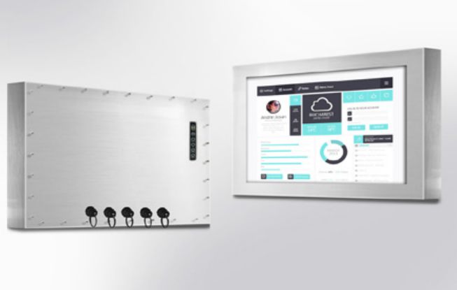 WINSONIC - FCH3205-QF35L0-0000D-G30 - Châssis IP66 en acier inoxydable 304, w32" LCD, 3840x2160, LED-350nits, VGA,HDMI sans haut-parleur, AC-IN, câbles IP66