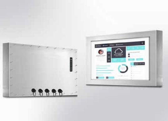 WINSONIC - FCH4304-WHA5L0-0000D-G30 - Châssis IP66 en acier inoxydable 304, w43" LCD,1920x1080,LED-1500nits,VGA,HDMI, w/o-Speaker,AC-IN, IP66 cables