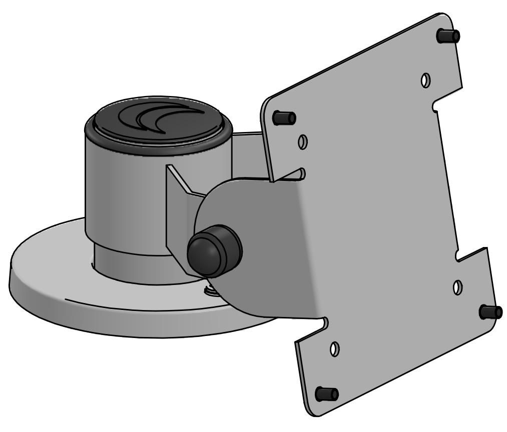 ERGONOMIC SOLUTIONS - FITS001-02 - Solution HandM pour écran Fujitsu, position basse Fujitsu -Noir-
