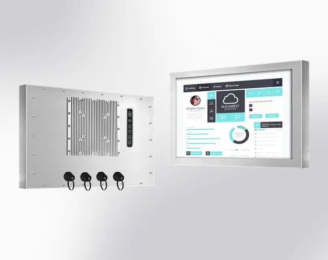 WINSONIC - FPCH1565F1-WH25L0-CB0M0B-G30 - Chassis panel PC IP66, 15.6" LCD, 1920x1080, i5-1135G7 Fanless, USB 1,LAN,4et128GB No OS, No Touch