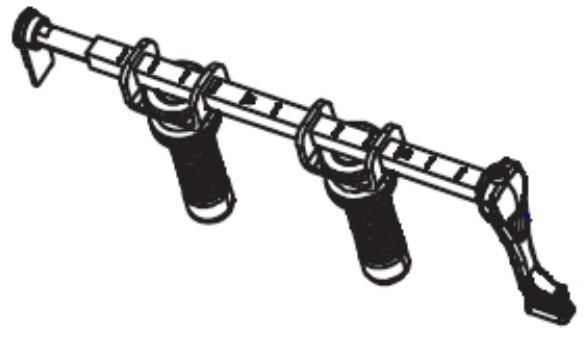 ZEBRA - G22222M - 220 kit barre pivotante (comprend