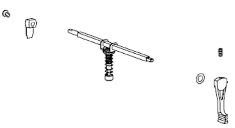 ZEBRA - G32034M - Kit barre pivotante (comprend