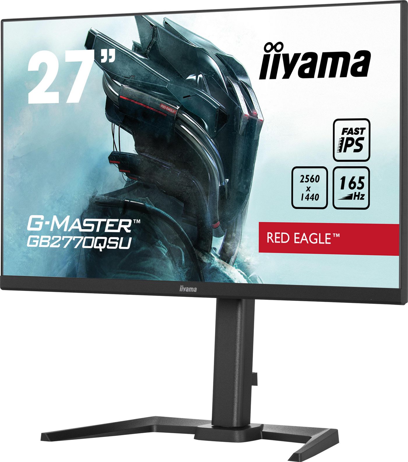 IIYAMA - GB2770QSU-B5 - GB2770QSU-B5 27IN IPS WQHD 165H 400CD/1000:1/0.5MS/HDMI/DP/2USB