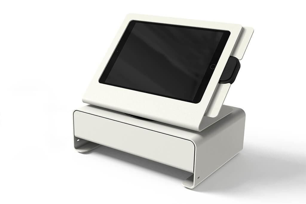 HECKLER - H510-BR - Heckler Design Windfall iPad Point of Sale Auto Cash Drawer + Stand iPad Air 1 & 2/ Pro 9.7"/ 5th Gen - Bright rouge