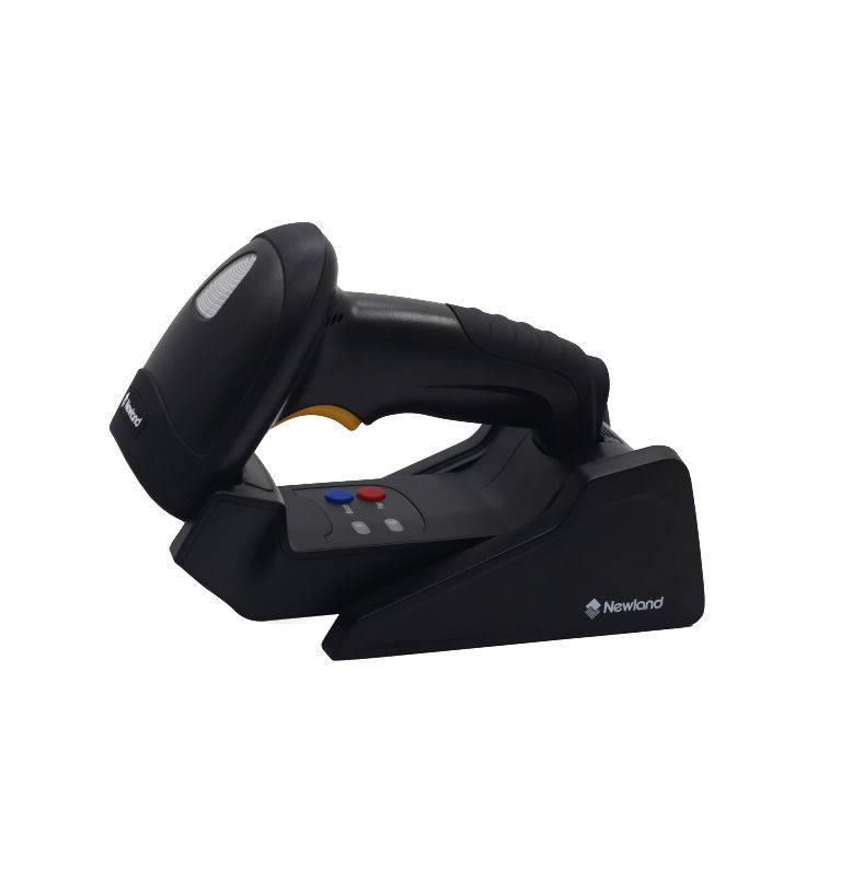 Newland - HR1580-BT-C - HR15 Wahoo 1D CCD Wireless Bluetooth Handheld Reader with Stand Docking Station, USB cable and multi plug adapter.