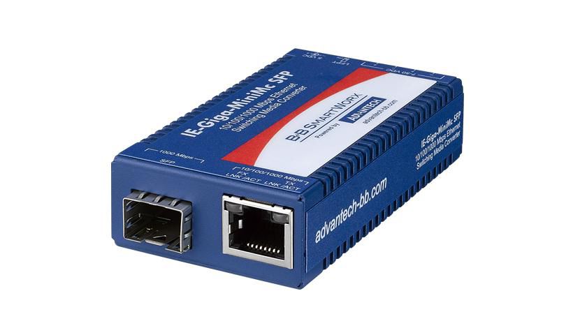 ADVANTECH DLOG - IMC-370I-SFP-B - Mini-convertisseur de média durci, 1000Mbps, LFPT, SFP